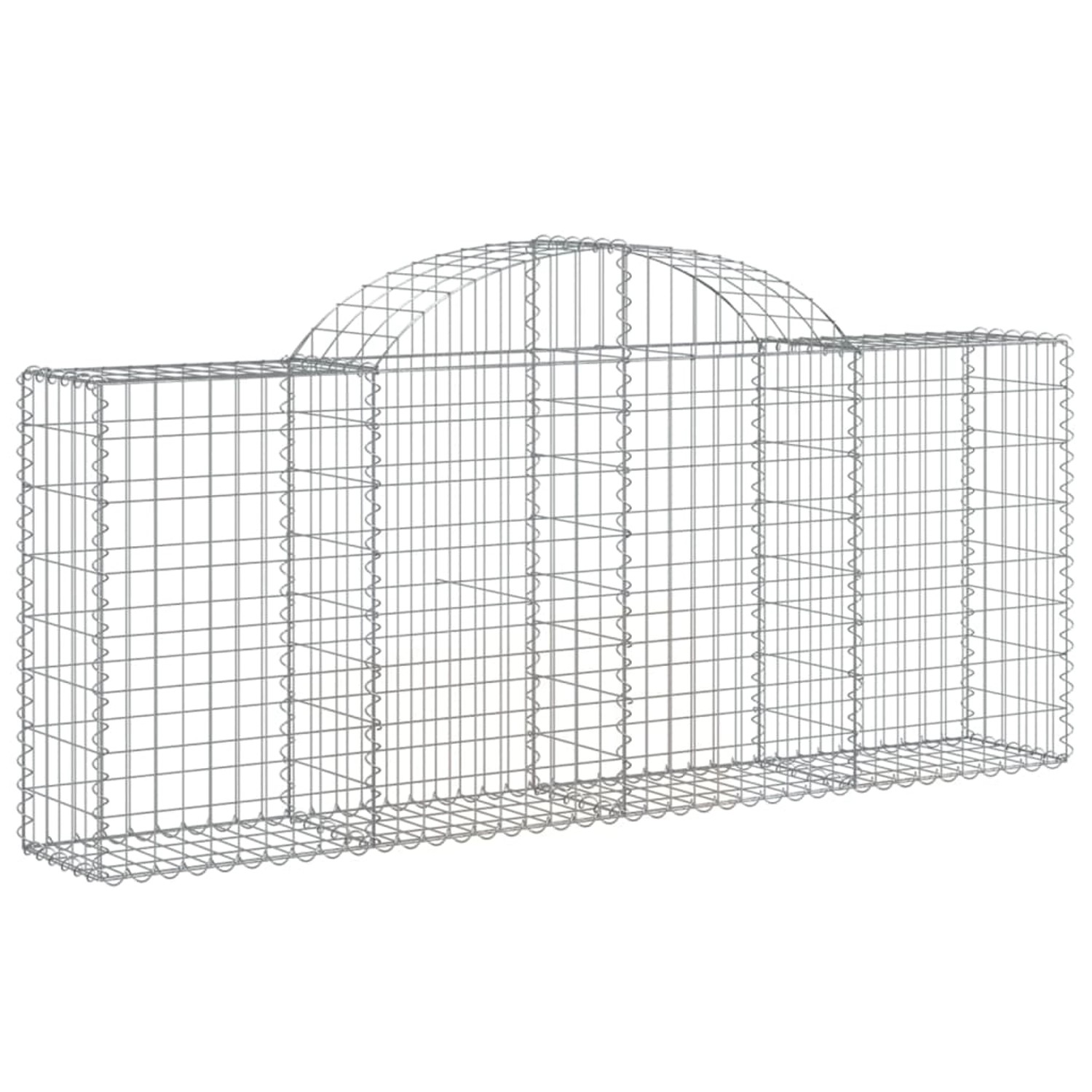 Vidaxl Gabionen Mit Hochbogen 18 Stk. 200x30x80/100cm Verzinktes Eisen günstig online kaufen