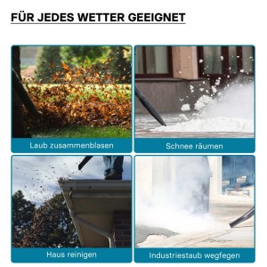Wiltec Laubbläser 1,7Ps Rückenlaubbläser Benzin Laubgebläse Laubpuster Garten