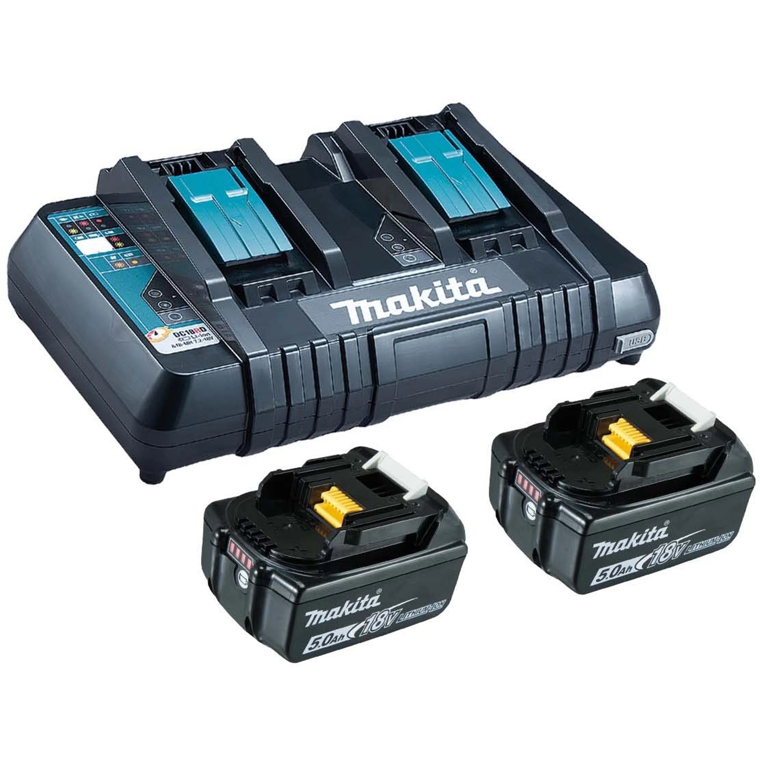 Makita Power Source Kit Li 18 V 5 Ah 199482-2