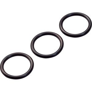 O-Ringe, 3 Stück, Ø 18 mm x Ø 20,5 mm, Gummidichtungen für z.B. Ventiloberteile.