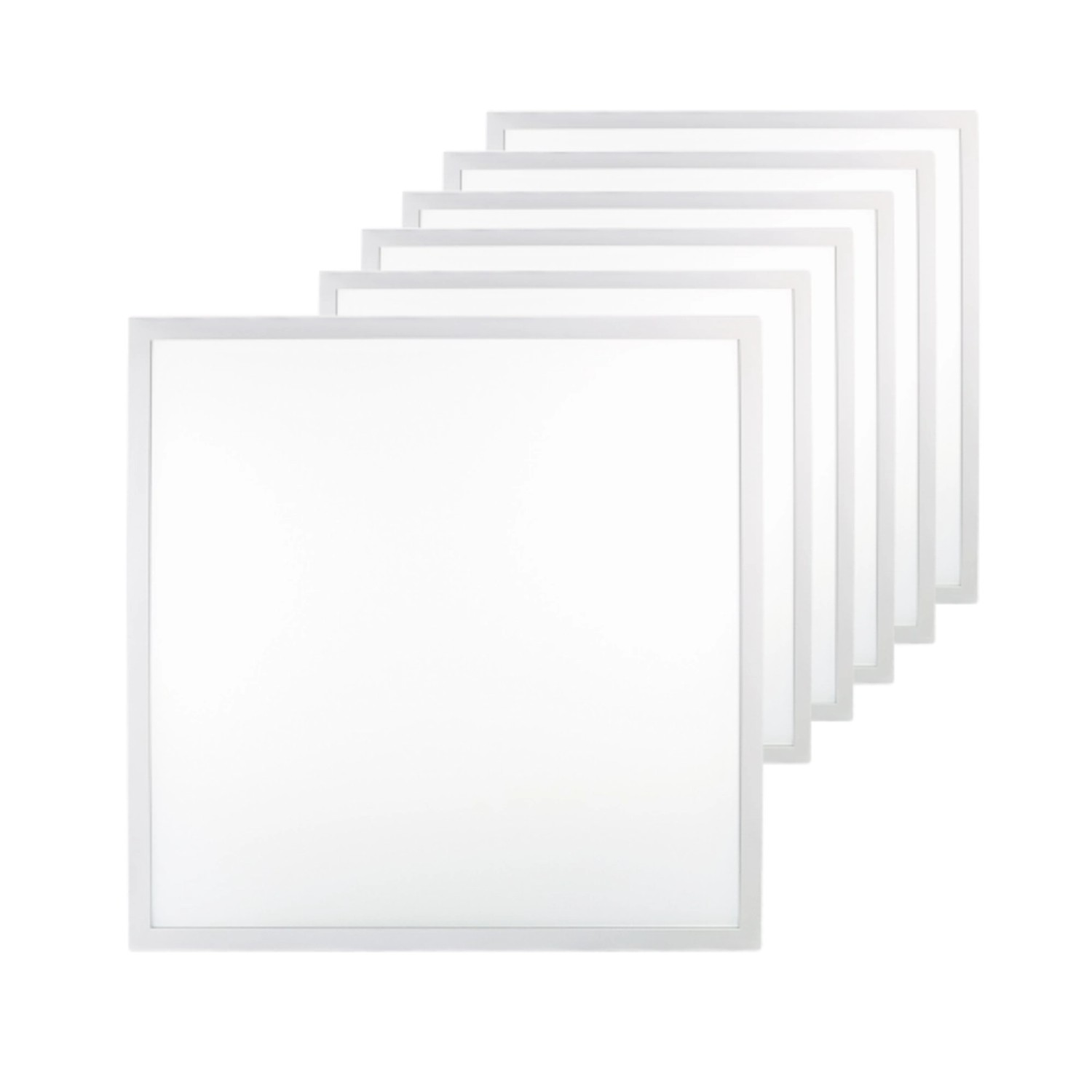 Thumbnail - LUXULA 6er Pack LED Panel Geeignet für Feuchträume 40W 4400lm Neutralweiß IP44 Backlit Rasterleuchte 62x62cm