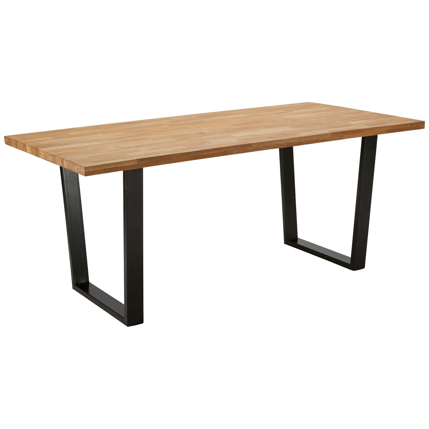Bessagi Home Esstisch Kayla Eichefarben Echtholz ca. 180/90/76 cm