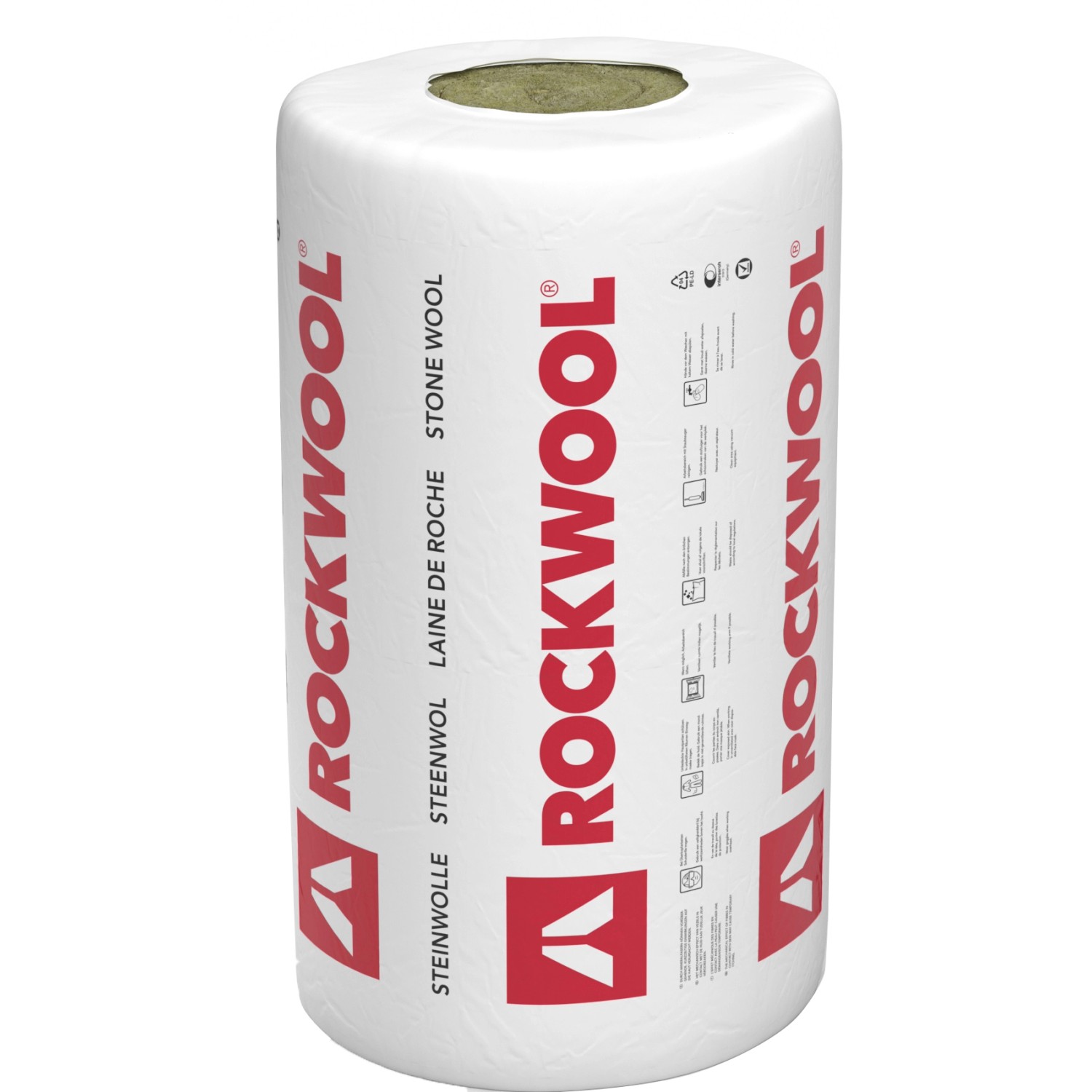 Rockwool Klemmrock Dämmwolle, 120mm, verpackte Rolle Steinwolle für Dach- und Deckendämmung.