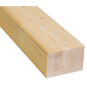 Brettschichtholz Fichte/Tanne, 80x80x4000 mm, formstabil und ideal für Konstruktionen.