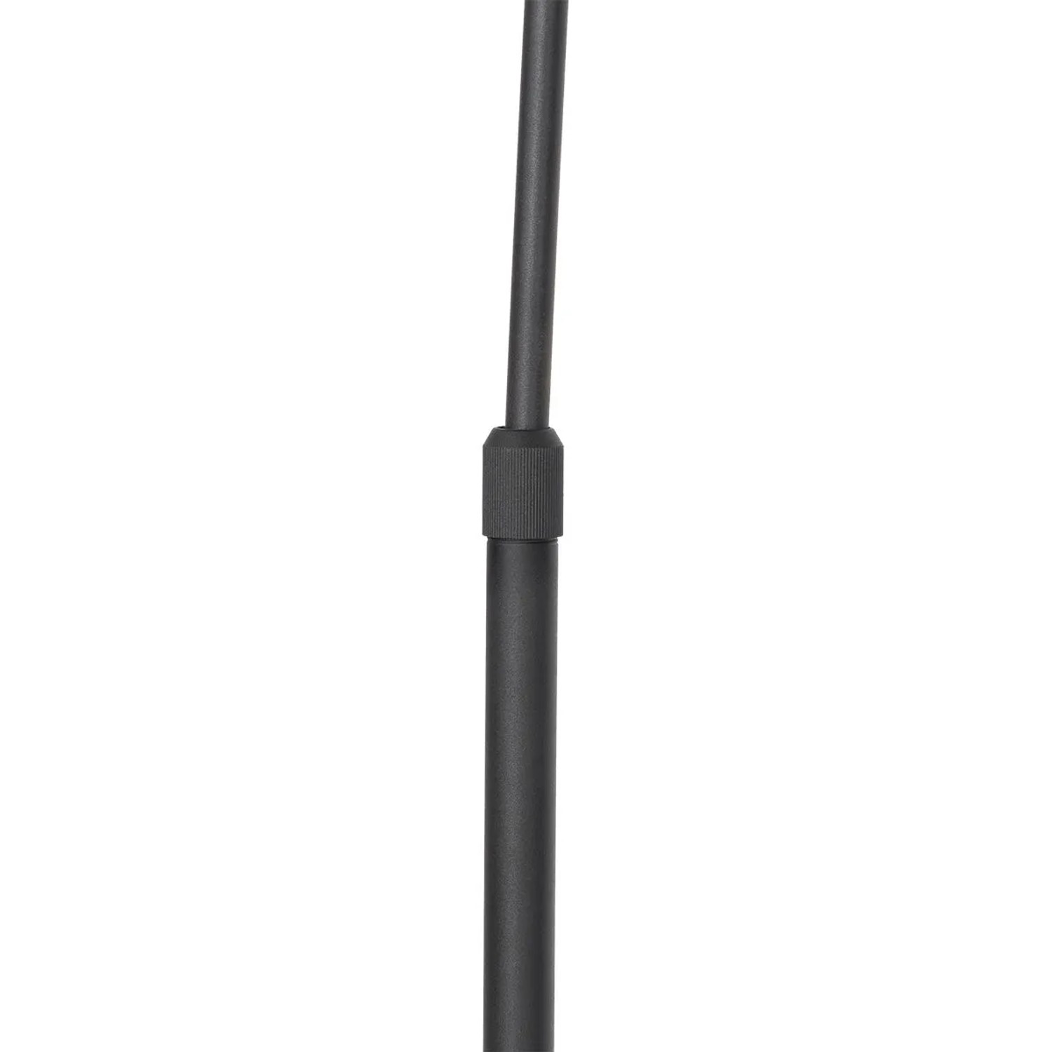 Detailaufnahme der schwarzen QAZQA Bogenlampe Arc, Teil des Lampenfußes.