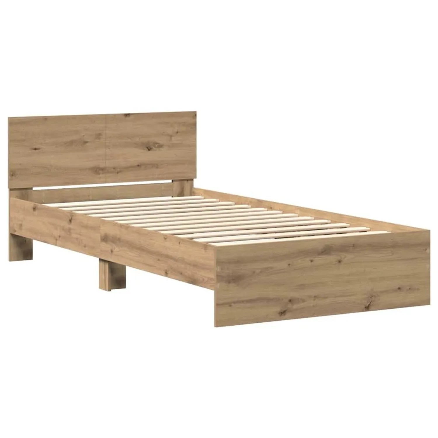 vidaXL Bettrahmen Artisan-Eiche 203 x 185 x 70 cm Holzwerkstoff 3376051