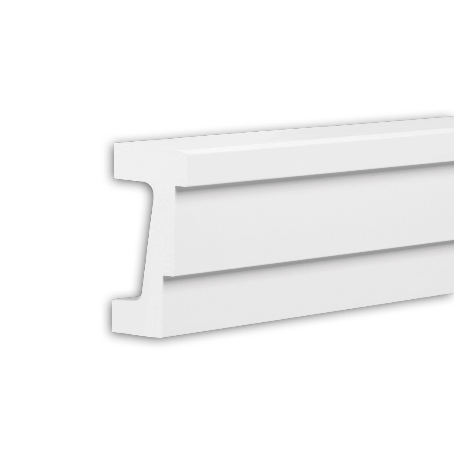 PROFHOME 434102 Architrav Fassadenprofil Stuckleiste Außenstuck 2 m 200 cm x 5,9 cm x 11,2 cm Weiß