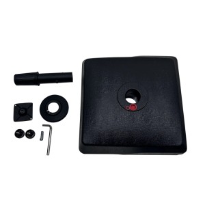 Leco Schirmständer Kunststoff anthrazit-schwarz 55x55cm mit Zubehör.