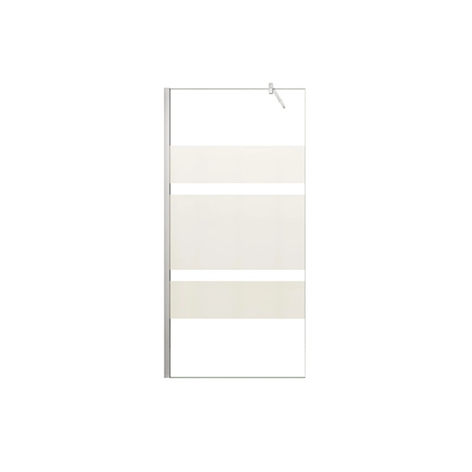 Duschparadies 110 x 190cm Walk in Dusche 6mm Nano Glas Teilsatiniert Duscha günstig online kaufen