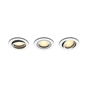 Philips Hue Milliskin Einbauspots, 3er-Pack, Weiß. Smarte LED-Leuchten für individuelles Licht.