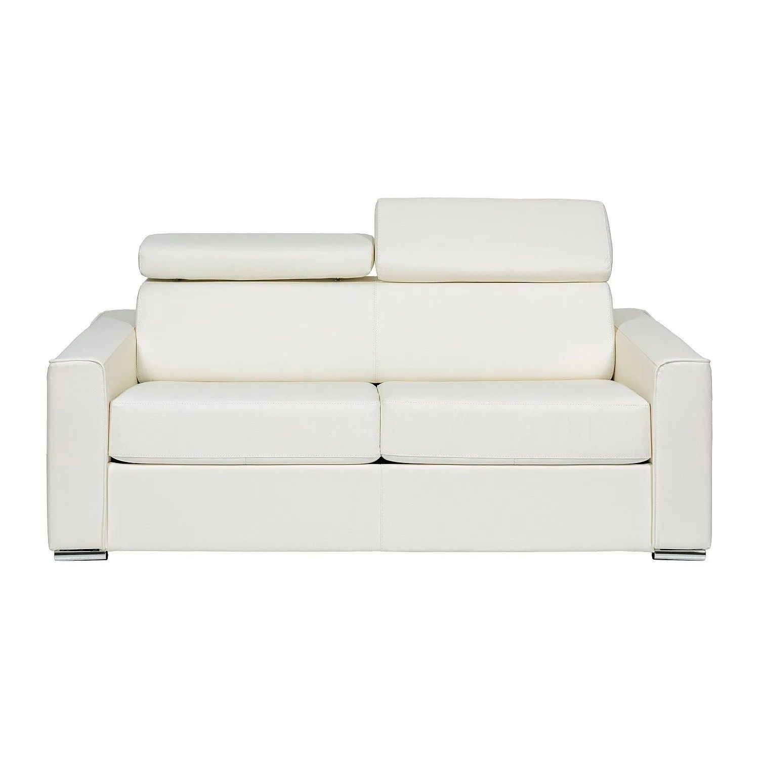 Vente-unique Schlafsofa Vizir Weiß 216 cm