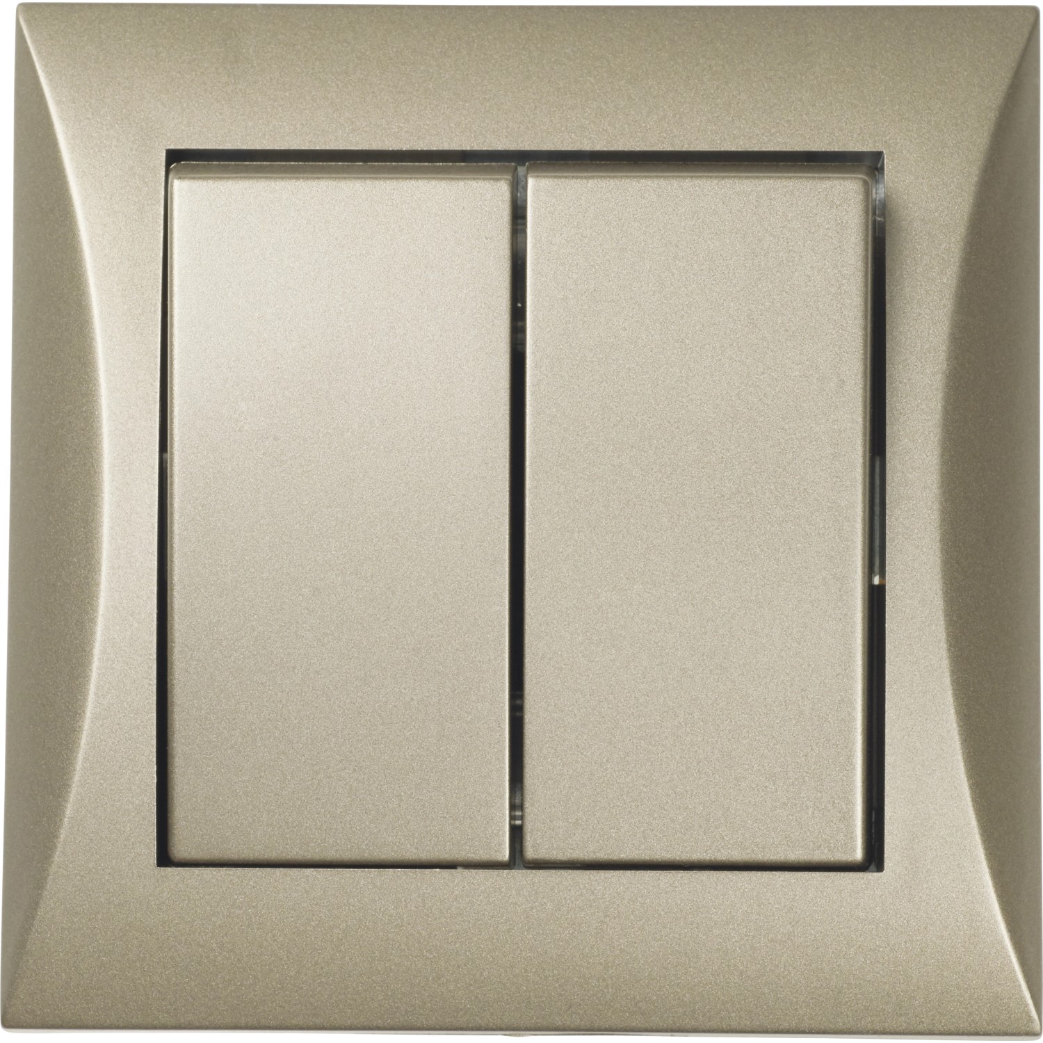 OBI Serienschalter Metallic Braun
