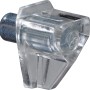 Hettich Bodenträger Safety, 6 mm, transparent, für Regalböden und Möbel.