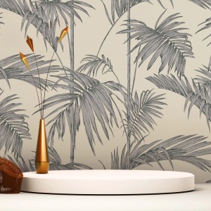 Tadessi Tapete Floral M1-No.1576 Vliestapete in Grau