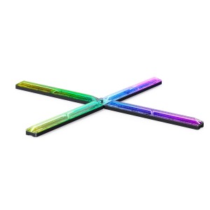 Govee Gaming-Wandleuchten 4+1 H6063 in X-Form mit RGBIC Beleuchtung.