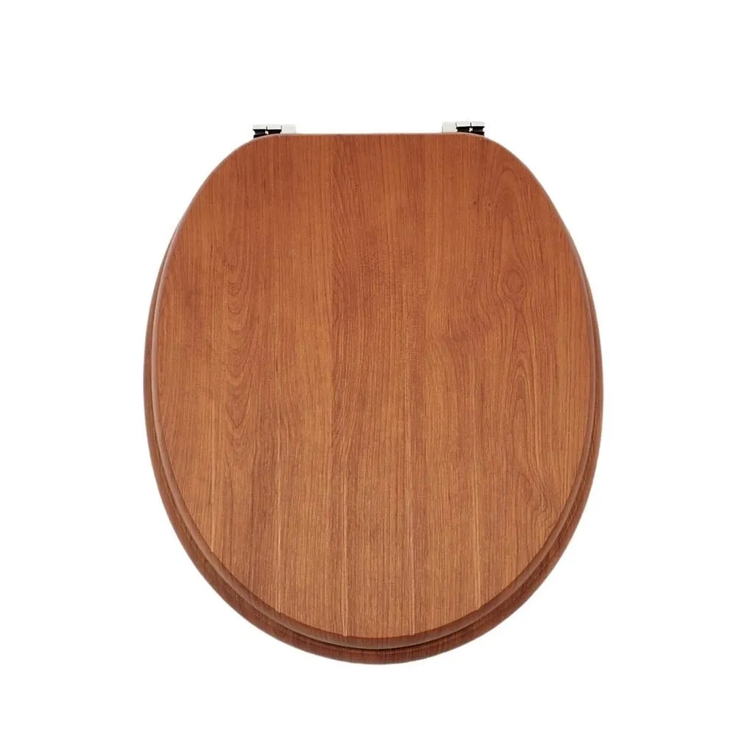 Sinobath WC-Sitz mit Absenk-Automatik Rotbraunes Holzmaser Dekor