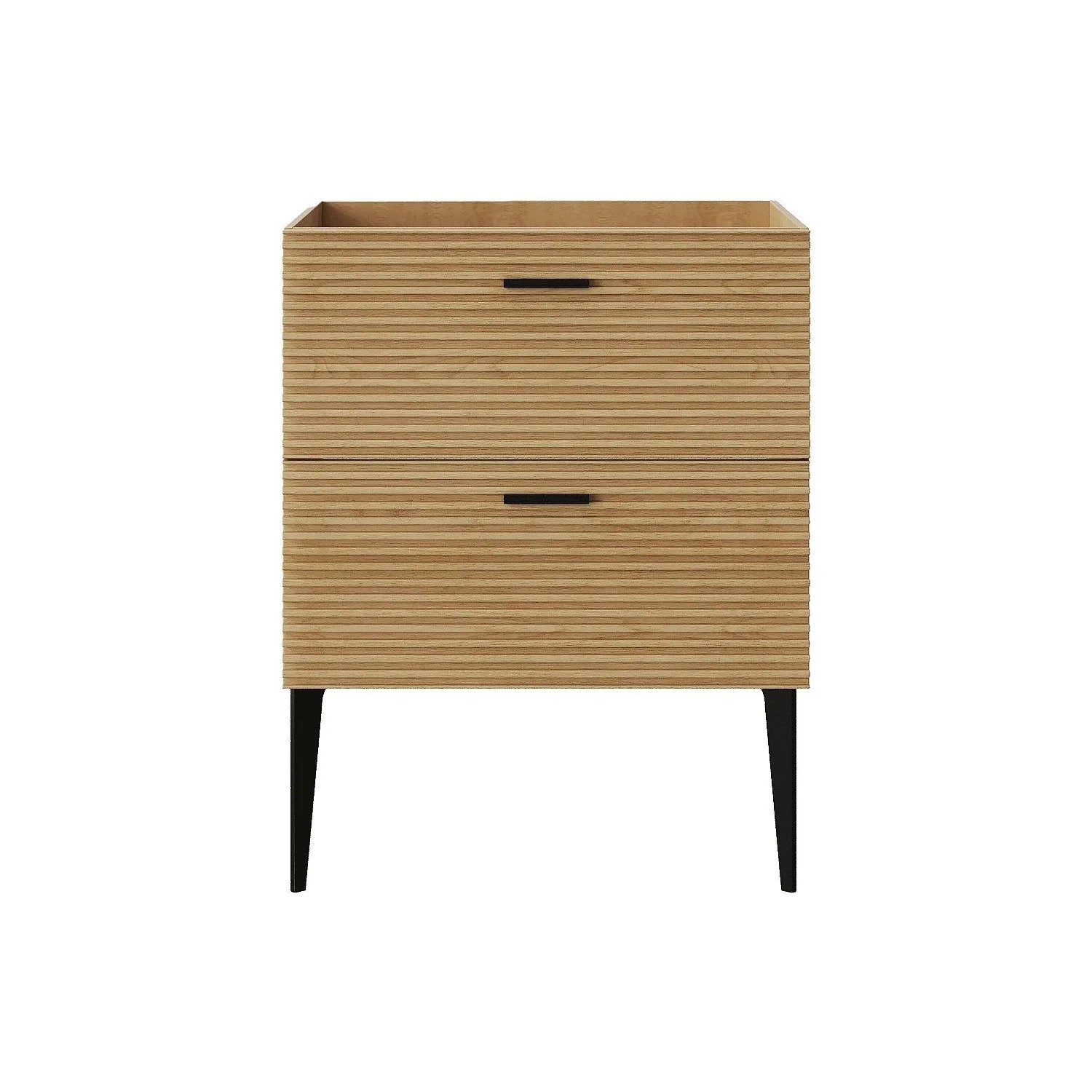 Vente-unique Waschbeckenunterschrank Sarone Naturfarben Hell 60 cm