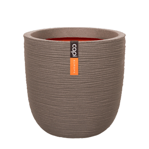 Capi Europe Blumentopf Kugel Rib NL Ø 43 cm x 41 cm Taupe