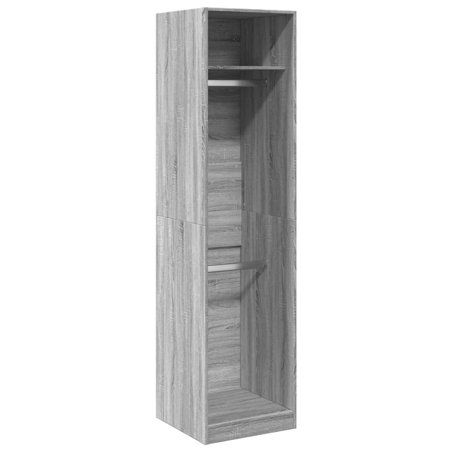 vidaXL Kleiderschrank Grau Sonoma 50x50x200 cm Holzwerkstoff 3307788 günstig online kaufen