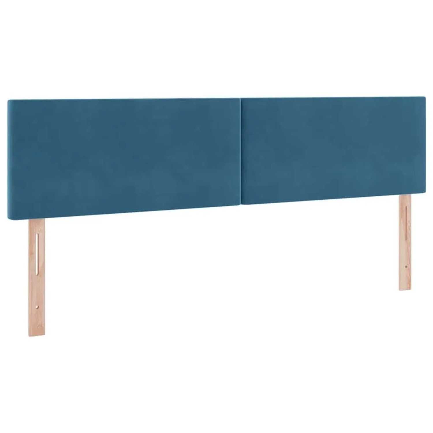 vidaXL Bett mit LED-Lichtleisten Dunkelblau 200 x 200 cm Samt 3371607_11
