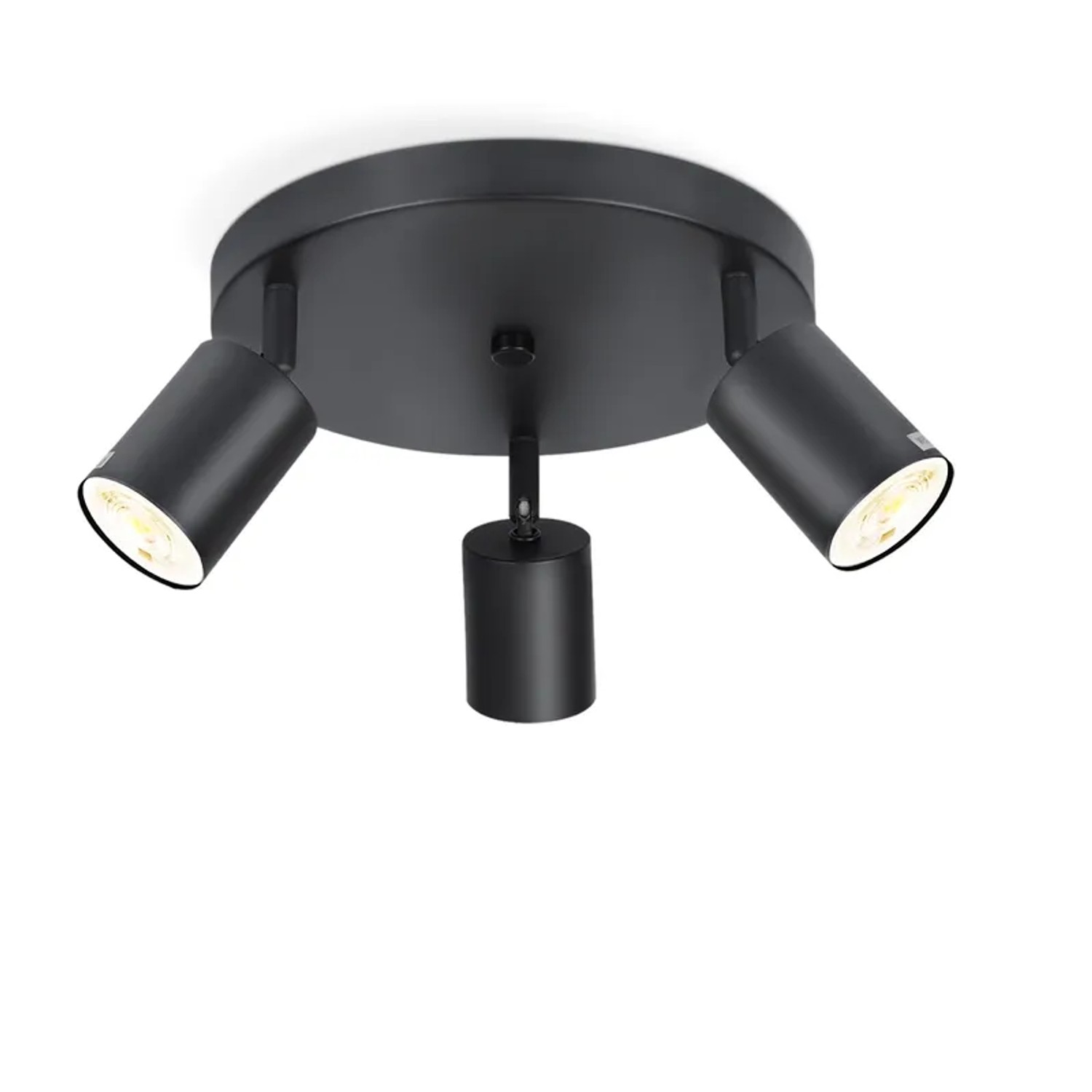 Nettlife Deckenstrahler aus Metall L 14cm Schwarz