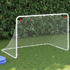 vidaXL Fußballtor Weiß 122 x 81 x 81 cm Stahl 4007966