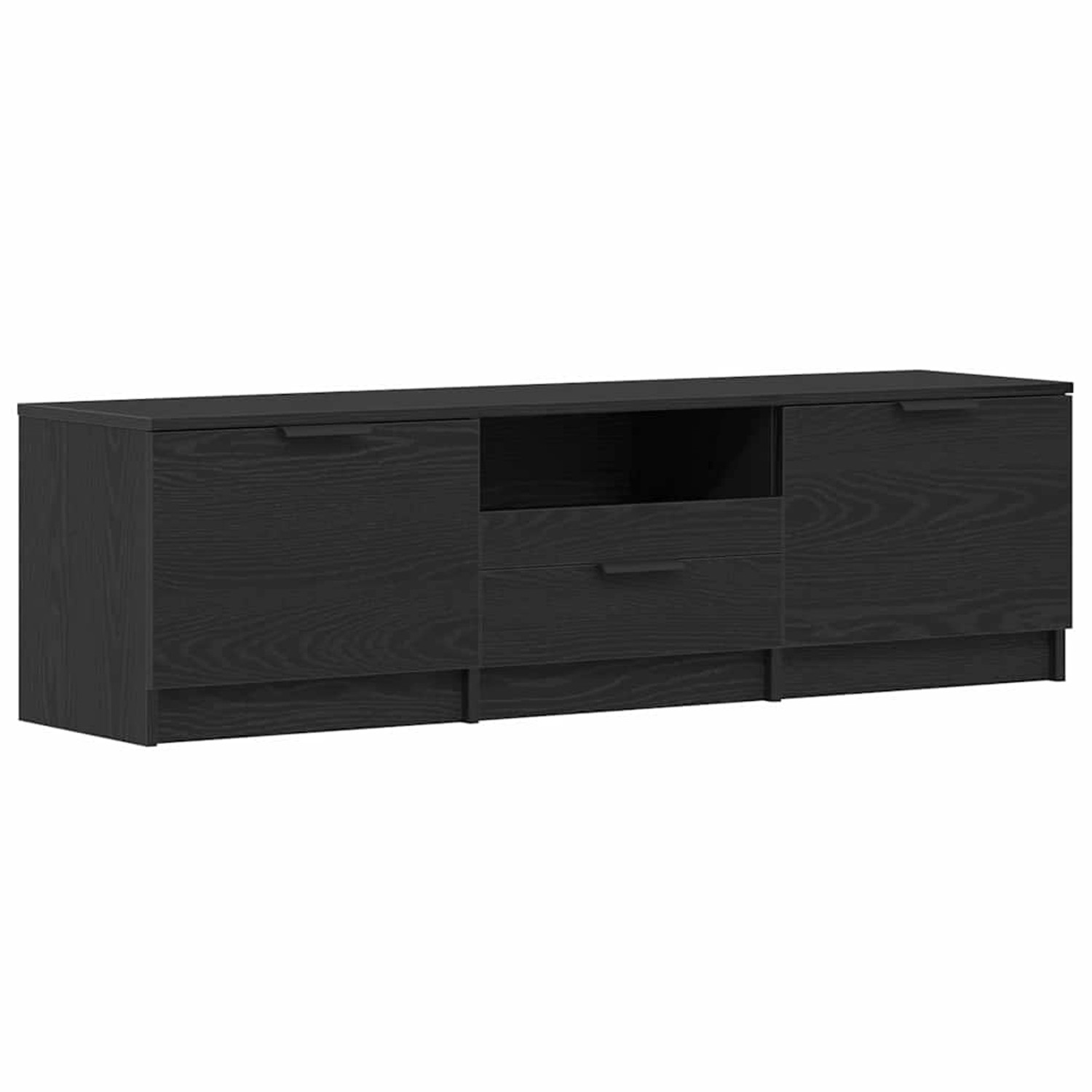 vidaXL TV-Schrank Schwarz 140 x 35 x 40 cm Holzwerkstoff 862088 günstig online kaufen