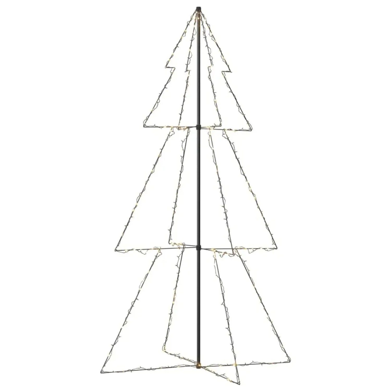 vidaXL Weihnachtsbaum Kegelform 300 LEDs Indoor und Outdoor 120x220 cm Modell 1