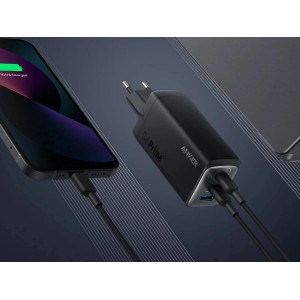 Anker 737 GaNPrime 120W Ladegerät mit Smartphone und Ladekabeln. Zubehör für Computer & Multimedia.