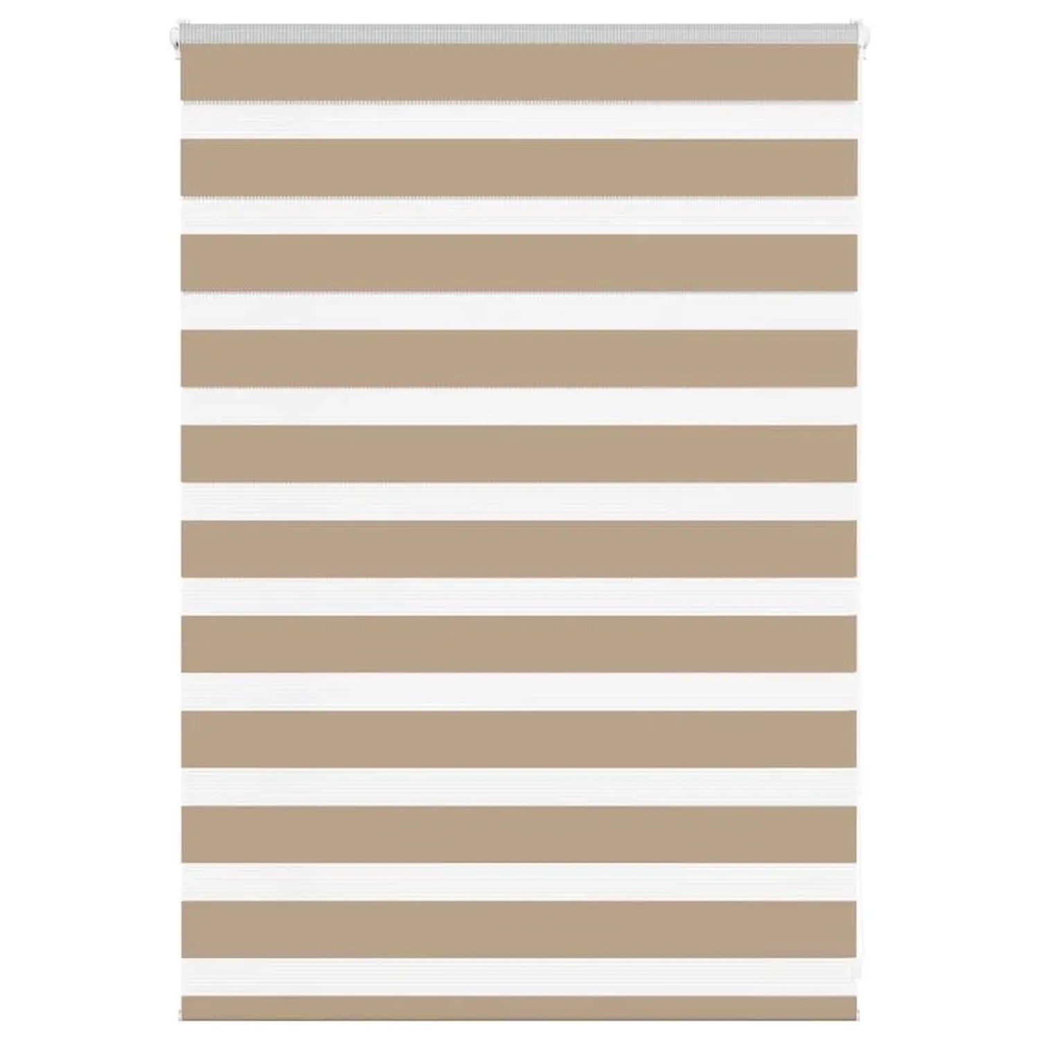 Thumbnail - vidaXL Doppelrollo Sandbraun 115x100 cm Stoffbreite 110,9 cm Polyester 4014524