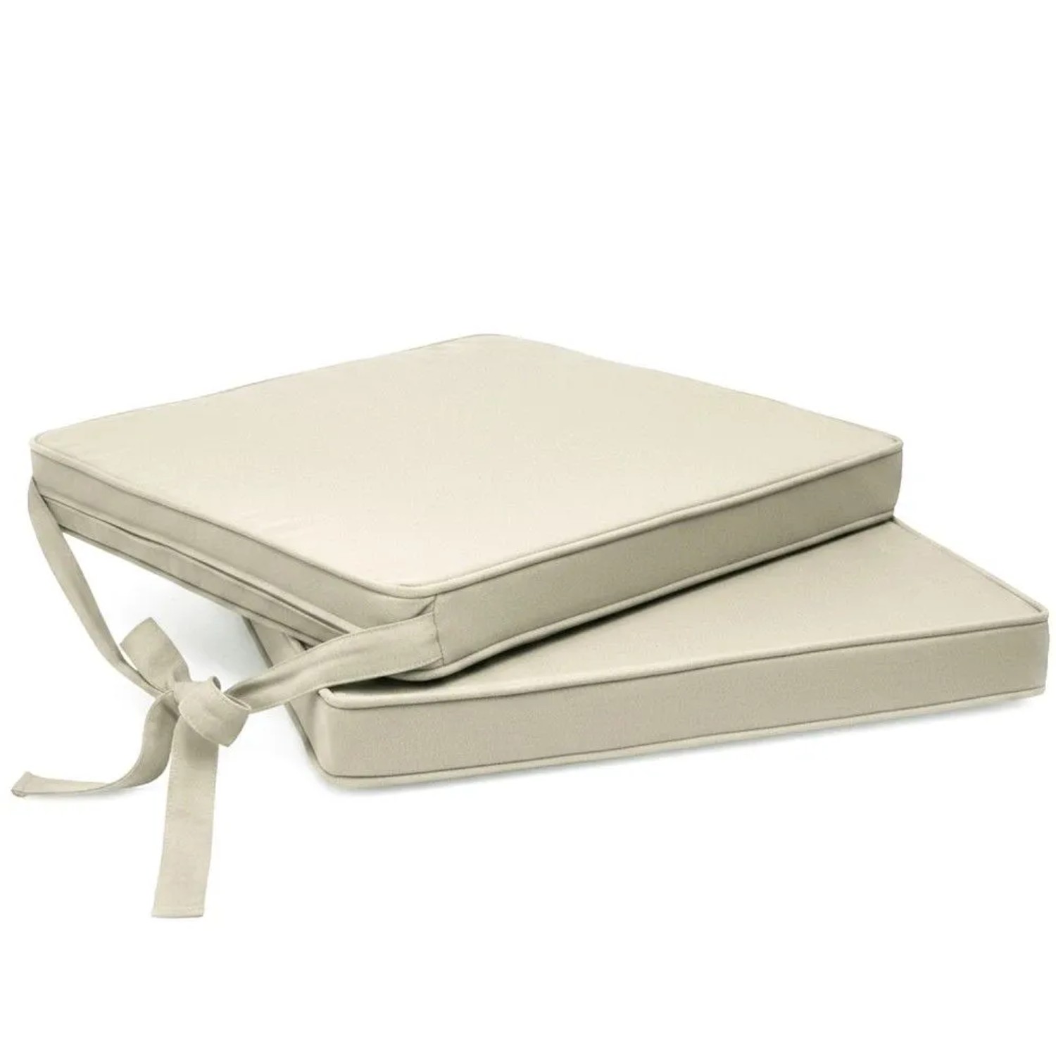 Beautissu 2er Set Loft SK Stuhlkissen Natur 45x40x5cm