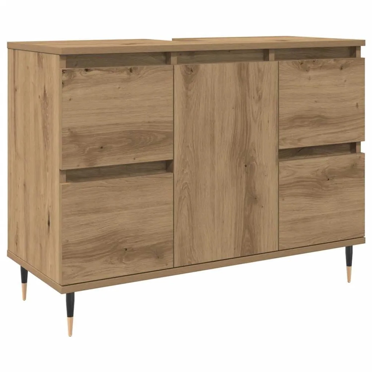 vidaXL Badschrank Artisan-Eiche 80x33x60 cm Holzwerkstoff 857233