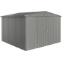 Biohort Metall-Gerätehaus Europa, Quarzgrau-Metallic, 8,9 m².