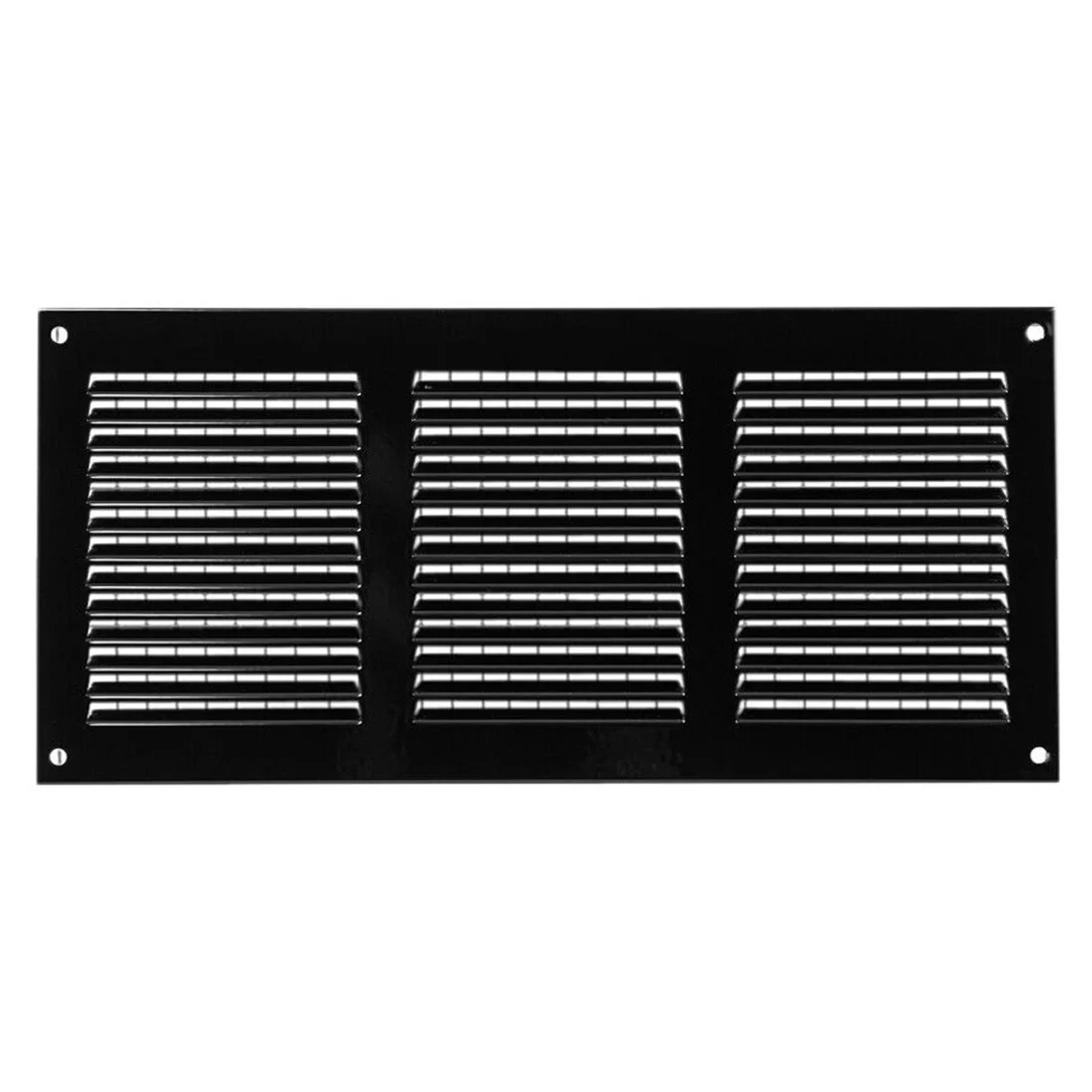 Häusler Lüftungsgitter LG-3015 BL-FG Schwarz 300 x 150 mit Fliegengitter