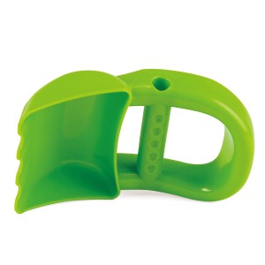 Hape Sandspielzeug Handbagger aus grünem Kunststoff für Spiel & Spaß im Sandkasten.