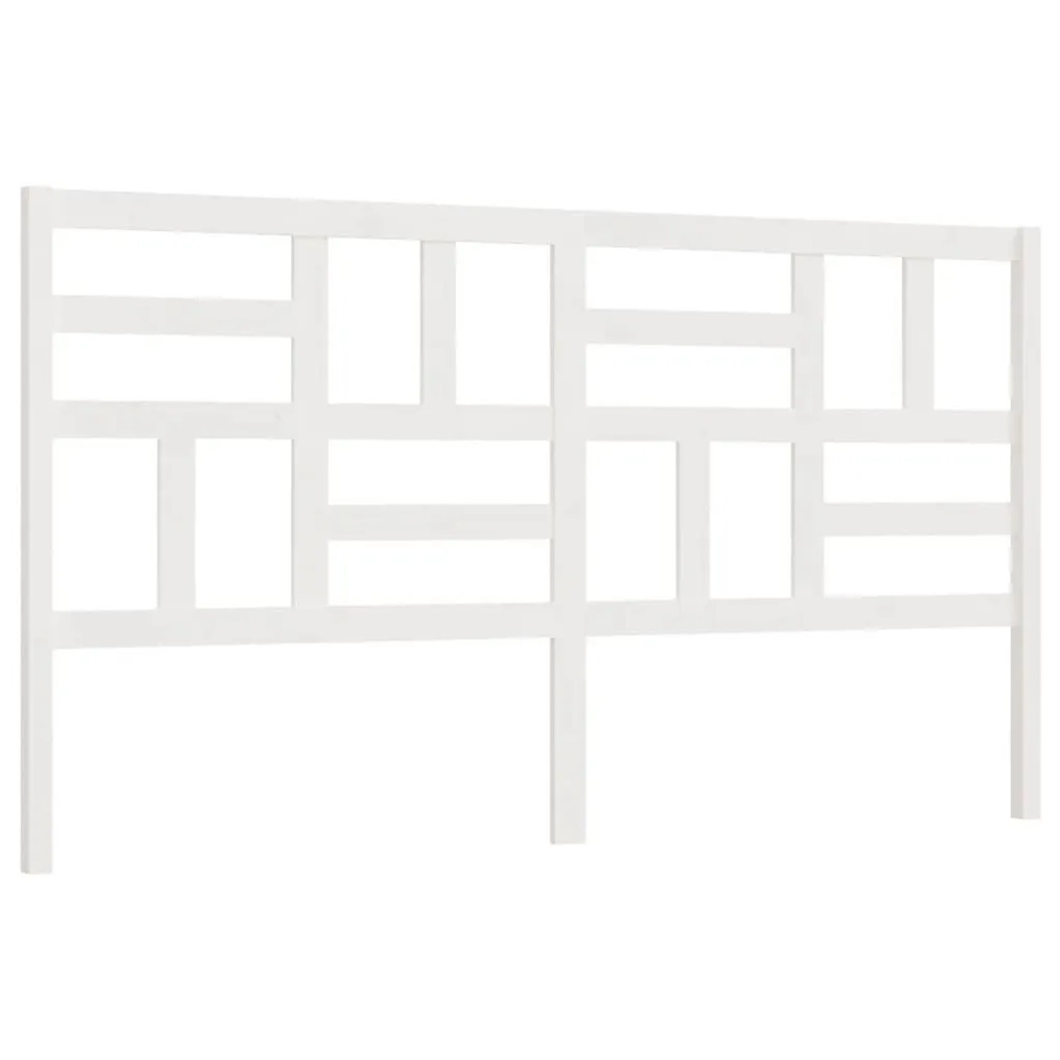 vidaXL Bett-Kopfteil Weiß 186x4x104 cm Massivholz Kiefer 818206 günstig online kaufen