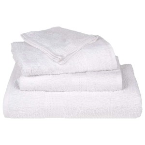vidaXL Duschtücher 2 Stk Weiß 70x140 cm 360 g/m² 100% Baumwolle 136653