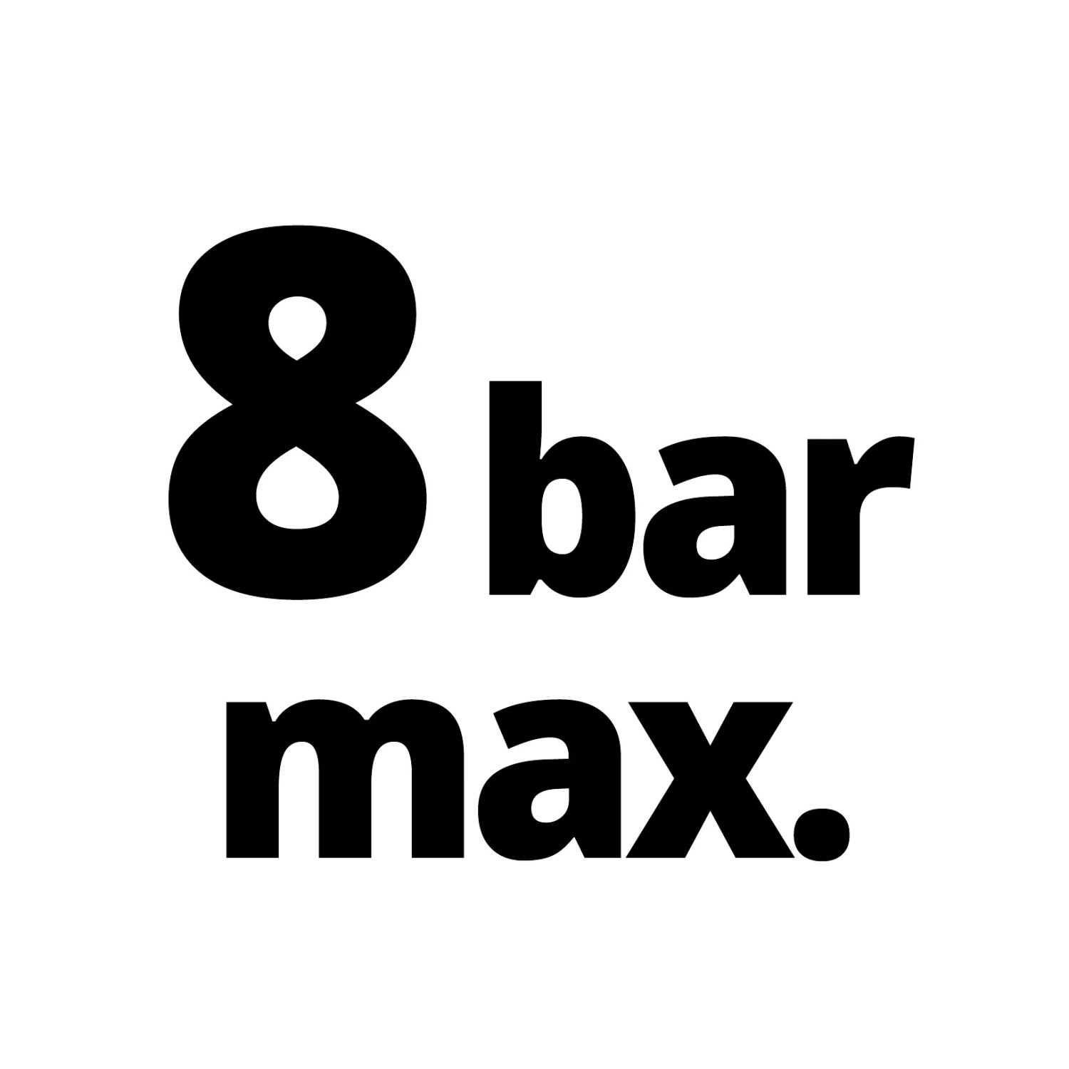 Maximaler Druck: 8 bar für Einhell Kompressor TC-AC 190/6/8 Ölfrei.