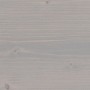Holzbrett mit Osmo Dekorwachs Spezial Seidengrau behandelt. Holzstruktur sichtbar.