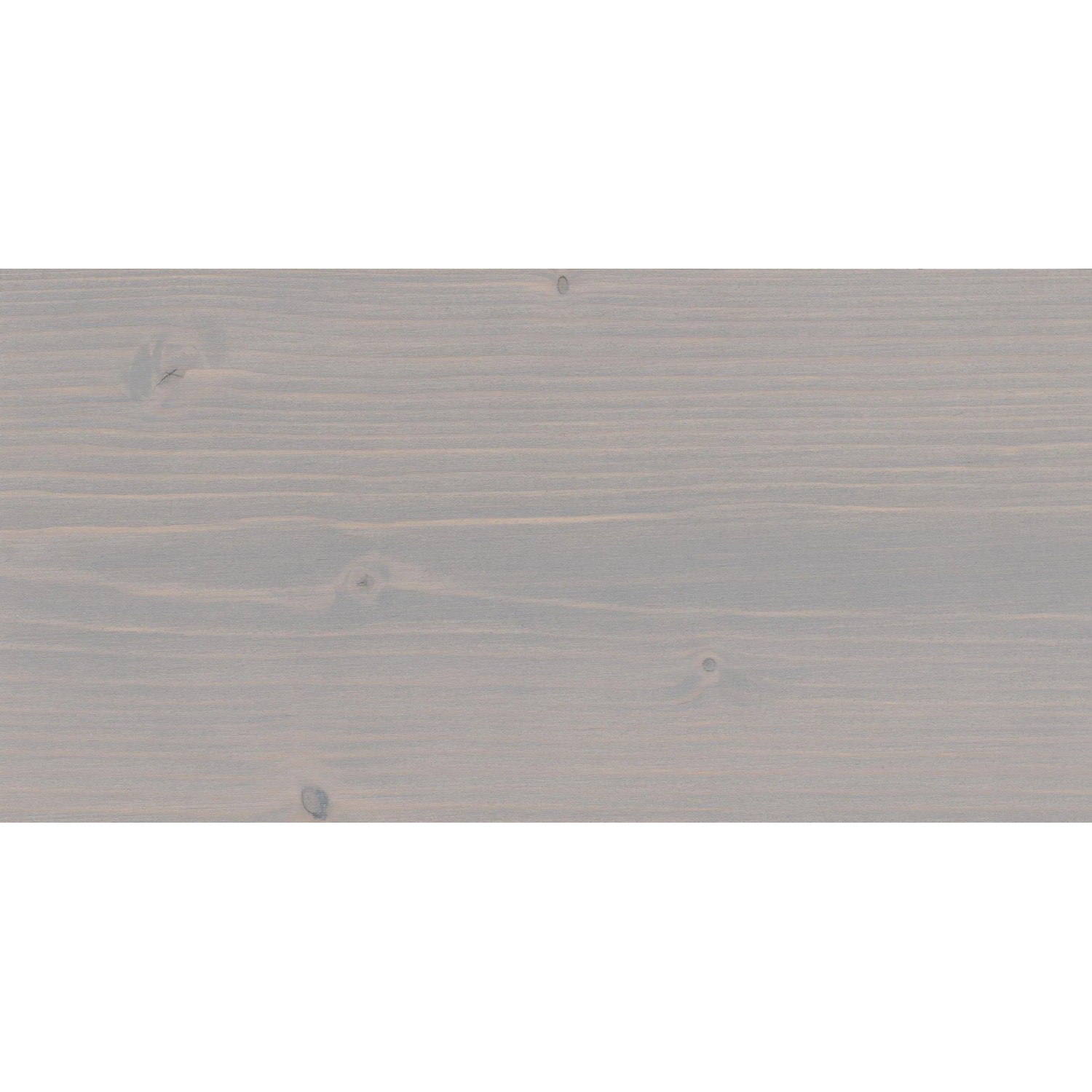 Holzbrett mit Osmo Dekorwachs Spezial Seidengrau behandelt. Holzstruktur sichtbar.