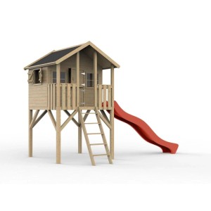 Prestige Garden Stelzenhaus Big House KDI Inklusive Rutsche Rot