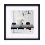Schwarzer Kunststoff Bilderrahmen Steel Style 20x20 cm von walther design.