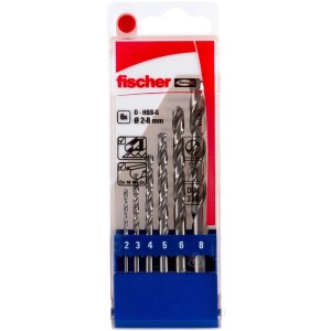 Fischer Metallbohrer Set HSS G 2 8 Mm 6 Tlg 536602