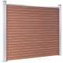 vidaXL Zaunelement WPC 180x146 cm Braun 148980_3