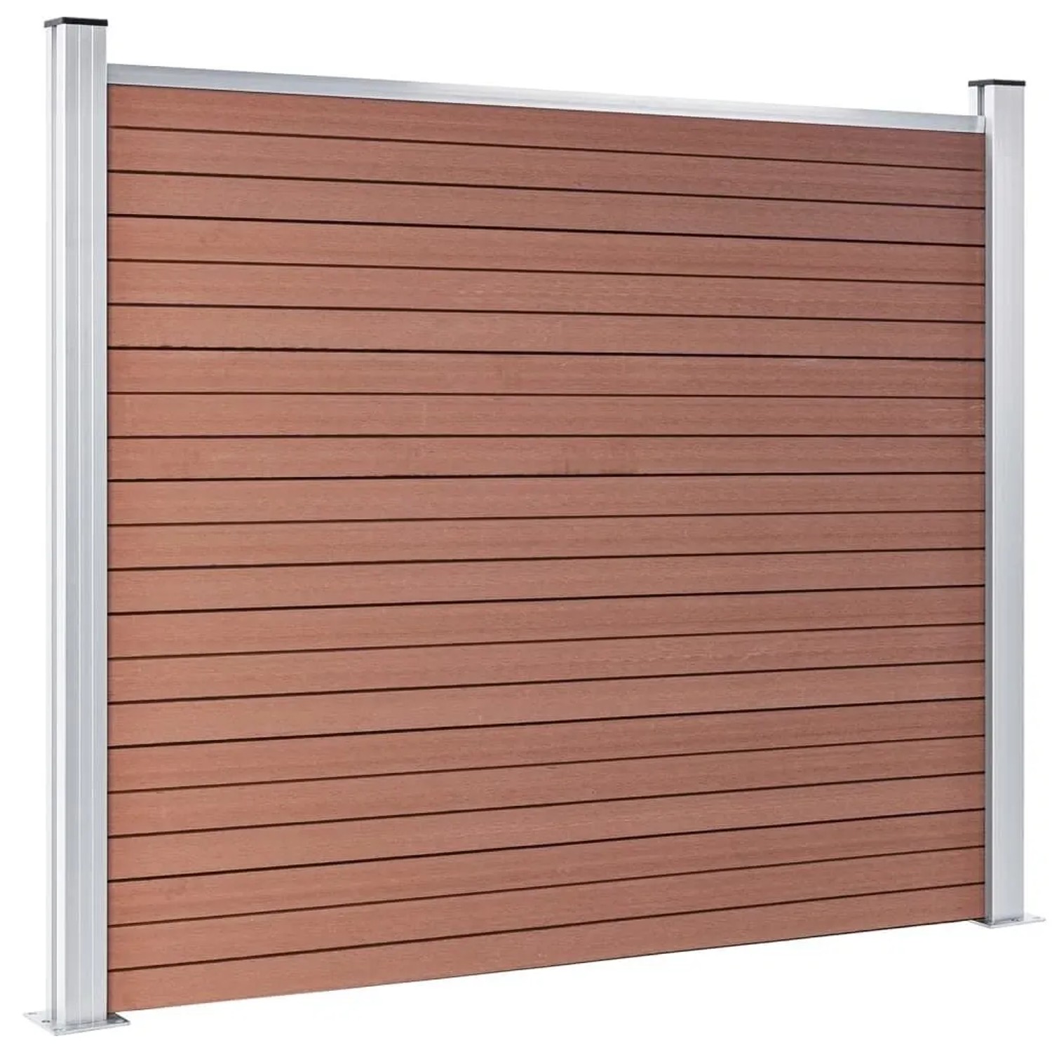 vidaXL Zaunelement WPC 180x146 cm Braun 148980_3