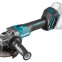 Makita Akku-Winkelschleifer GA005GZ 40V mit Akku und Zusatzhandgriff.