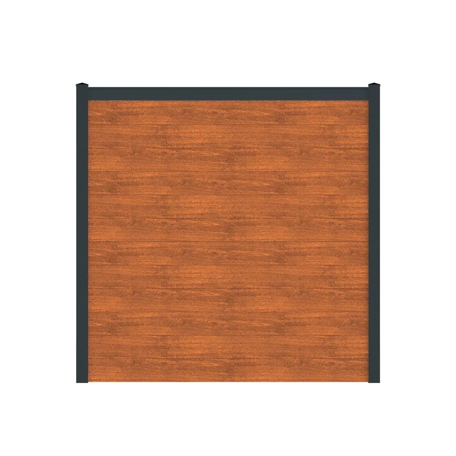 Vidual Sichtschutzzaun Snap 140 zum Aufdübeln 1,8 m x 28,37 m Light Oak