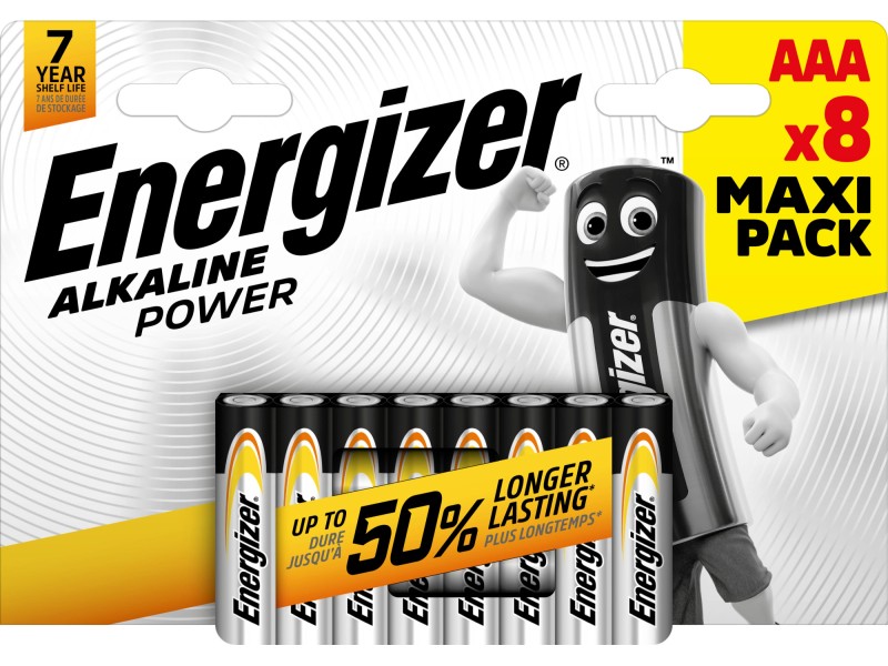 Stück Batterie 8 Alkaline Micro Energizer AAA OBI Power kaufen bei