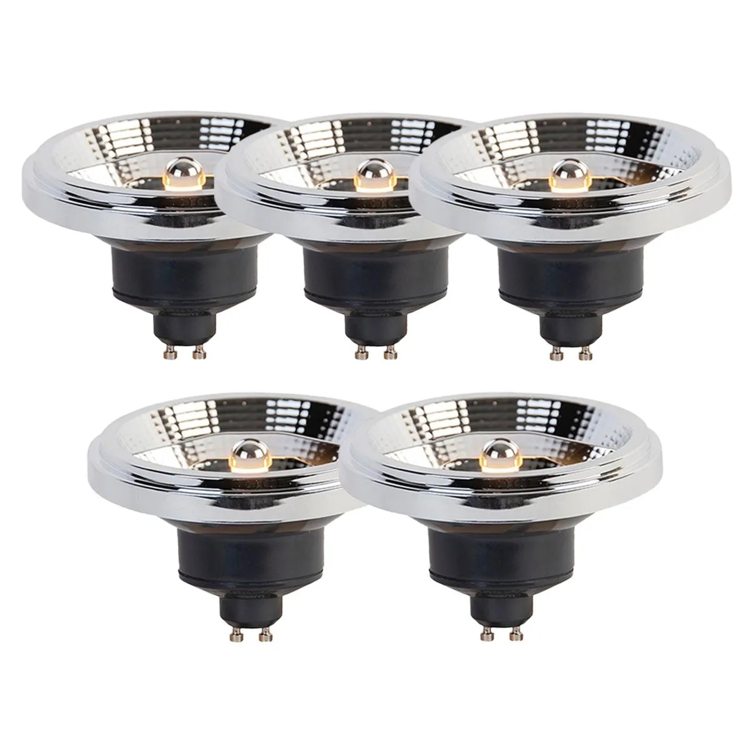 LUEDD 5er Set GU10 3 Stufen Dim To Warm LED Lampen AR111 11W 620lm 2000 3000K