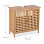 Relaxdays Waschbeckenunterschrank Bambus Natur mit Magnetverschluss 61 cm x 66 cm x 30 cm_4
